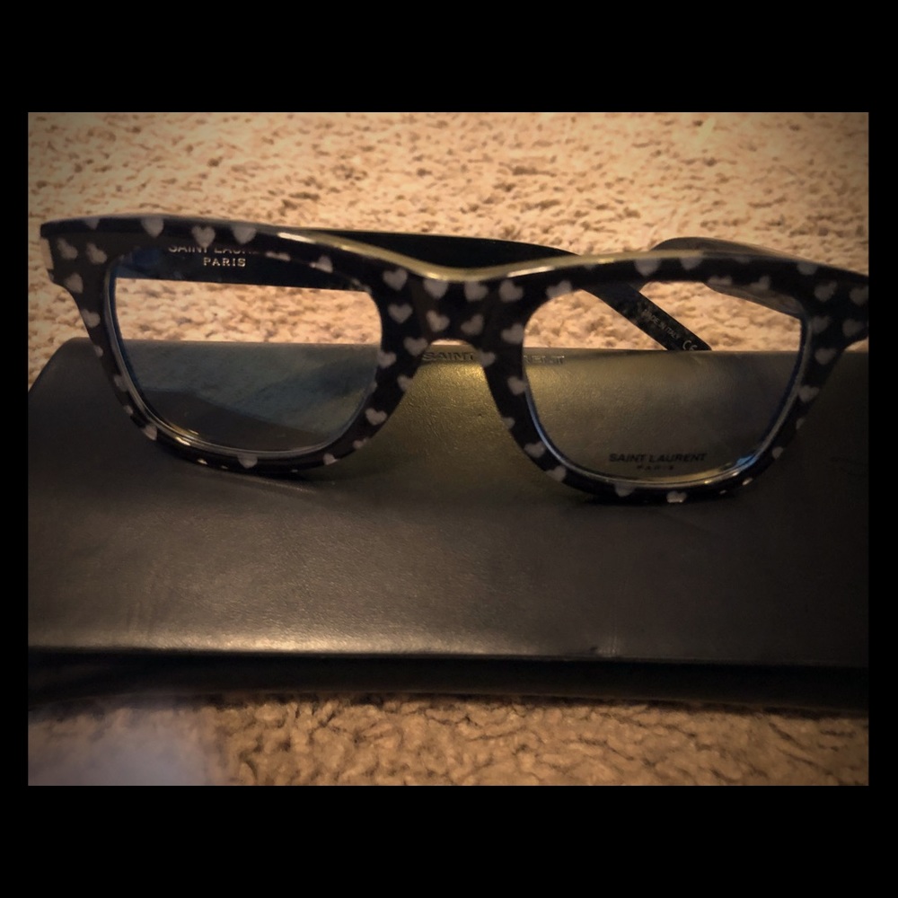 Saint Laurent Heart Printed Glasses